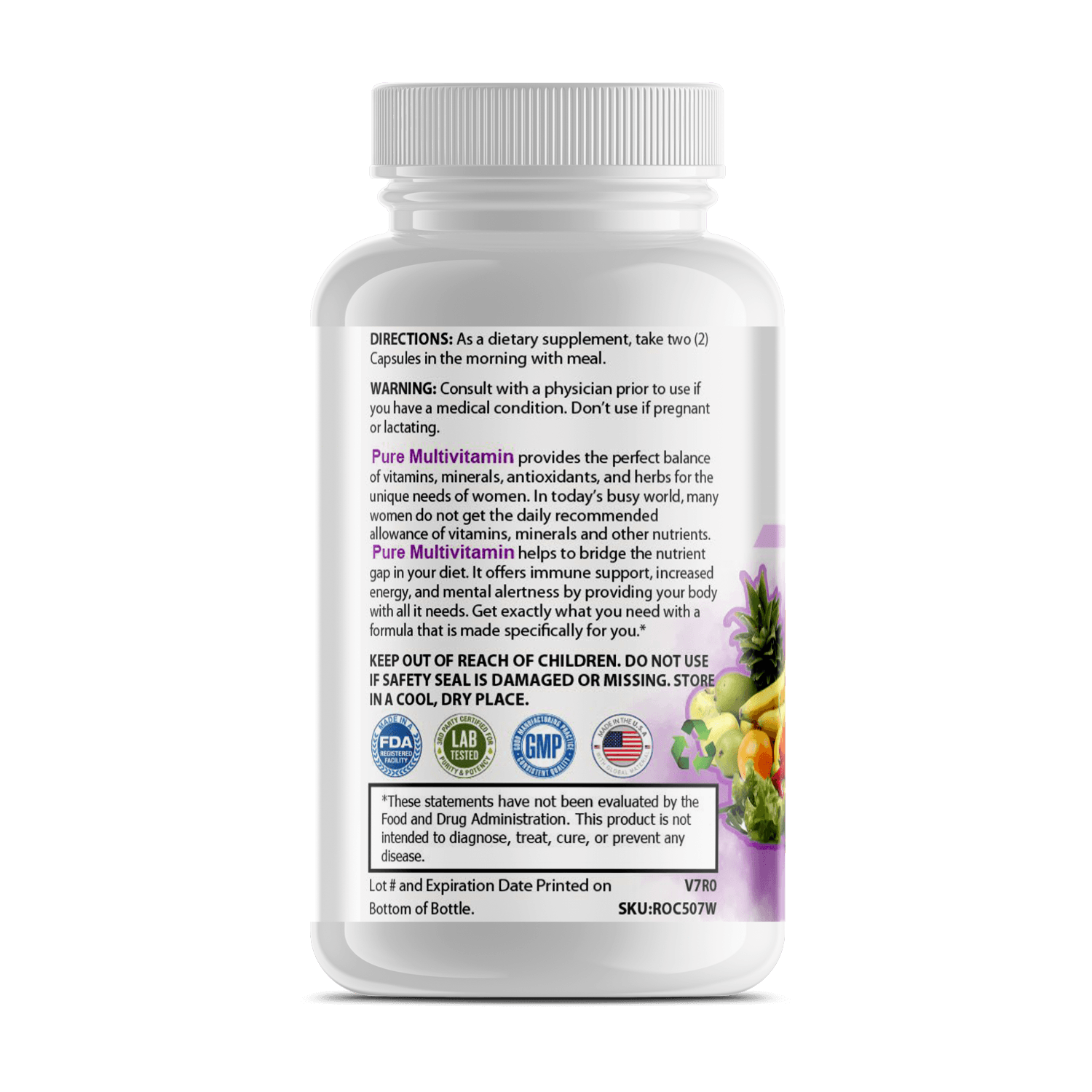 Pure Multivitamins Womens-L Pure Multivitamins Womens L